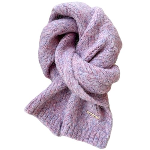 Écharpe alpaga femme pour affronter l'hiver, châle violet ultra doux idéal pour les balades