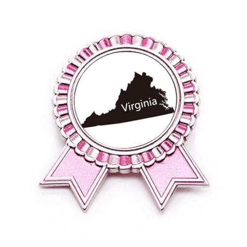 Broche avec carte de Virginie Ameusa Rose le bijou en métal M