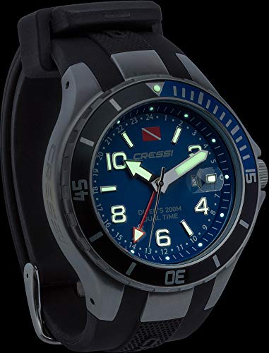 Cressi Traveller Dual Time Orologio Professionale