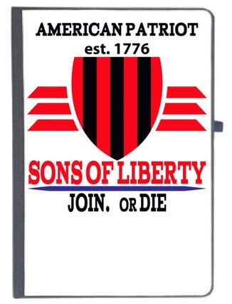 UDNAG Ruled Notebook Diary 'Sons of Liberty | American Patriot est 1776', [A5 80Pages 80GSM]
