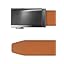 35mm Solid Gun Metal Buckle & Sabbia Brown Leather