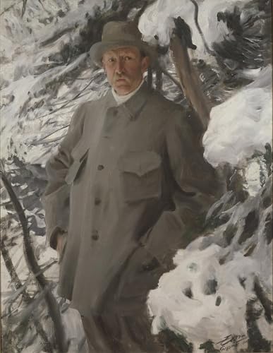 Impression prints toile Bruno Liljefors par Anders Zorn, tableau 60x90