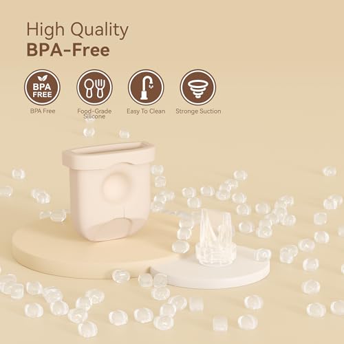 Image of Replacement Parts for Eufy Breast Pump, Compatible with Eufy S1 Pro, S1, E20, E10, Includes 6PCS Duckbill Valves & 4PCS Diaphragms & 4PCS Spout Caps