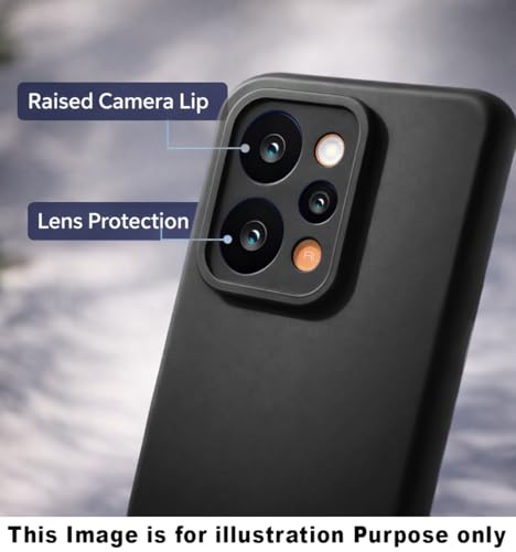 Image of Liquid Silicone Back Cover Case for OnePlus Nord CE6 Lite 5G | Soft Micro-Fibre Inside | Camera Protection Bump | Shockproof Back Cover Case for OnePlus Nord CE6 Lite 5G (Black)