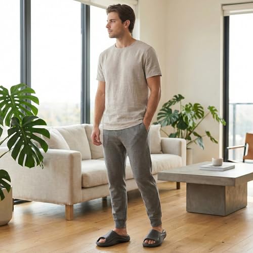 Image of KOBURG Milan Slides for Men| Stylish Trending | Comfortable | Super soft | Lightweight | EVA Sole | Casual Slider | Slippers | Flip Flops for Men KF-484
