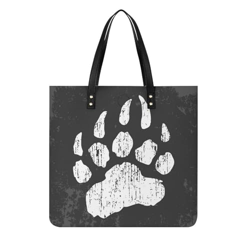 Tote bag pour voyage Patte Blanche grand sac à main shopper et bandoulière femmes