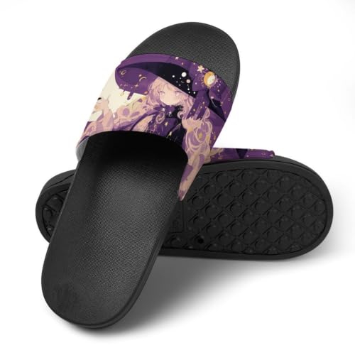 Chaussons de maison chat sorcier des étoiles et de la Lune