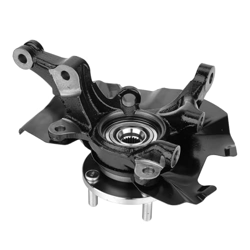 SC259 Front Left Steering Knuckle - 2023 Kia Forte 6 Front Steering Knuckle & Wheel Bearing Hub Assembly Compatible with Kia Rio 2006-2009, Rio5 2006-2009,Hyundai Accent 2006-2011,Right Passenger Side Replaces #517161G100
