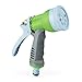 Produktbild Relaxdays Gartenbrause Profi, 8 Sprühfunktionen, Dauerarretierung, 1/2 Zoll Anschluss, Handbrause Garten, mehrfarbig