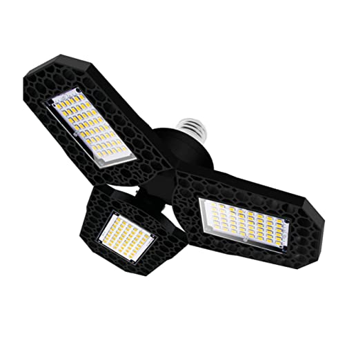 jojofuny Warehouse Light High Bay Lights Deformable Led Garage Led Garage Lights Led Light Fixtures for Garage Deformable Motion Sensor Led Light Led Work Light Ceiling Light Out of Shape