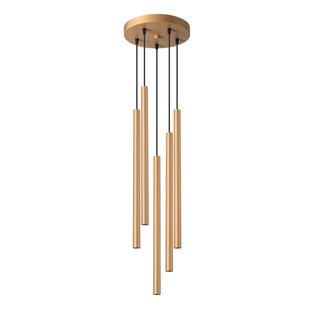SOLLUX Lighting Pastelo Pendant Light Ceiling Light Steel 5 Bulbs 19.5 x 19.5 x 104 cm