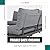 Soleil Jardin 4-Piece Outdoor Patio Furniture Set L-Shaped Aluminum Sectional Sofa with Coffee Table All-Weather Patio Conversation Set with Cushions, Dark-Grey