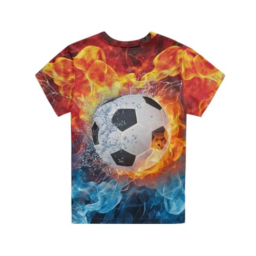 Image of JEOCODY Boys Girls Graphic Tees Funny 3D Printed Short Sleeve T-Shirts 3-16T
