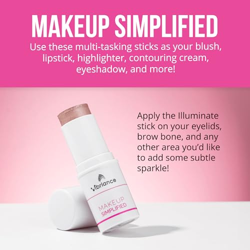 Vibriance Makeup Simplified Illuminate Stick - All-in-One, Mature Skin Highlighter - Lips, Cheeks, Eyes Cosmetics for Older Women - Image 5