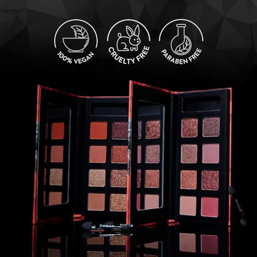 Image of SUGAR Cosmetics Blend The Rules Matte Eyeshadow Palette | SmudgeProof - 07 Ivy (Enchanting Emeralds) | 10.4 gm
