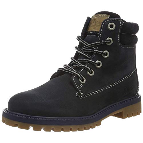 Bottes Rangers s.Oliver 45109 pour garçon et fille en noir résistant