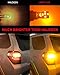 LASFIT 7443 LED Amber Bulb 7440 Turn Signal 992 T20 Super Bright High Power Blinker Light, Side Marker Light, Polarity Free Amber Yellow (Pack of 2),Need Resistor