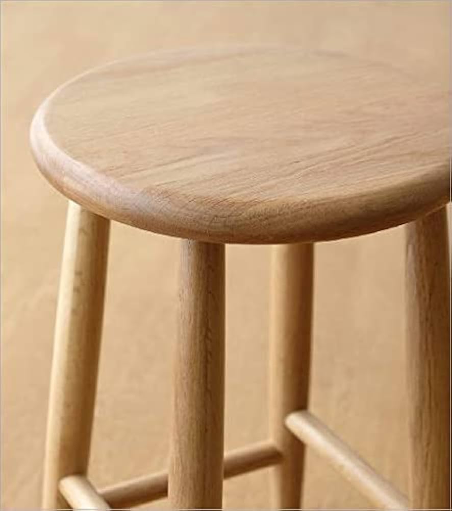 Amazon.co.jp: スツール 天然木 無垢材 おしゃれ オーク 木製