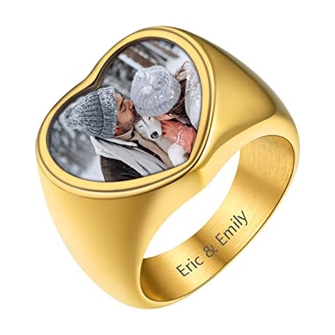 GOLDCHIC JEWELRY Men's Personalised Gold Signet Ring Cover