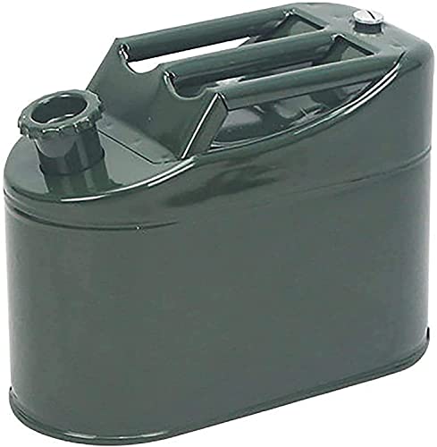 Bidon d'essence en métal 15L pour le transport sécurisé de gasoil en moto et voiture