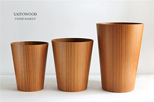 サイトーウッド　saito wood ごみ箱　フタあり SAITO WOOD (サイトーウッド) / 蓋付ごみ箱 / チーク - 丁寧な