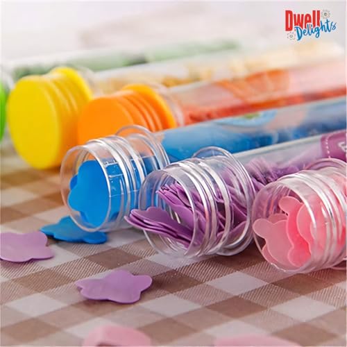 Image of Set of 4 Paper Soap | Disposable Mini Soap Paper | Scented Soap Bath Flakes | Portable Flower Tube Petals | Tube Shape Bottle Paper Soap For Travelling