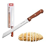 Der Holzgriff - 12cm lang - im Drei-Nieten-Design sitzt perfekt und rutschfest in der Hand, da ergonomisch geformt. KUNSTSTOFFFREI. Inklusive Fingerschutz um Verletzungen vorzubeugen.