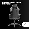 Mars Gaming MGC-Pro, Silla Gaming Profesional, Acabado Cuero PU, Reposabrazos 2D y Respaldo Reclinable 135°, Cojines Lumbar y Cervical Soft-Touch, Ruedas XL y Pistón Gas Clase 4, Negro #5