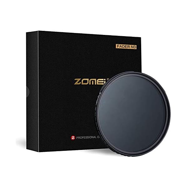 ZOMEI Einstellbare Slim Neutral Graufilter ND-Filter ND2-ND400-77 mm, Optisches Glas – Bild 8
