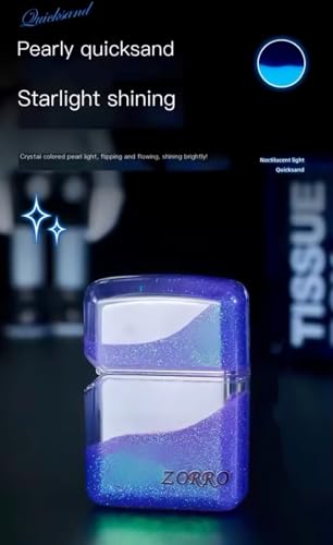 Encendedor ZORRO Night Glow Quicksand diseño Starry Sunset miniatura 7
