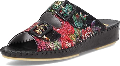 La Plume Women's, Jen Sandal Black Multi 38 M