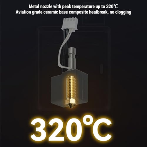 Tête d'impression métallique 320°C pour S1 avec kit hotend et buses de précision variées - 4