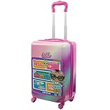 FUL L.O.L Surprise! 21 Inch Kids Rolling Luggage, Hardshell Carry On Suitcase with Wheels, Multi