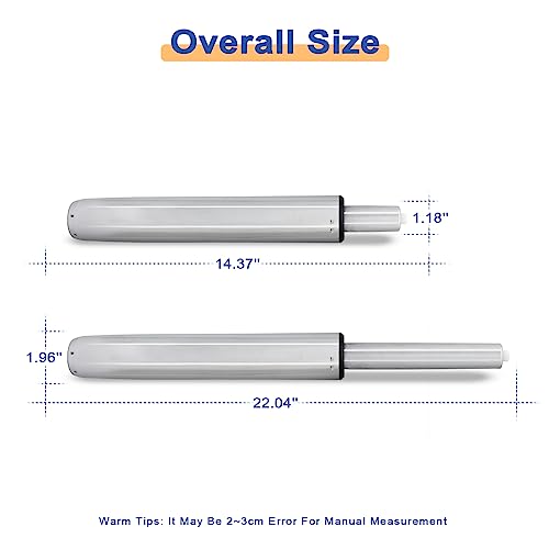 LIMKOMES Office Chair Gas Lift Cylinder Replacement, Hydraulic Pneumatic Shock Piston, Heavy Duty 550 LBs/250 KGs, Universal Size Fits Most Stool Chair, 20.47\'\'-28.34\'\'(52cm-72cm) Travel Length - Thumbnail 2