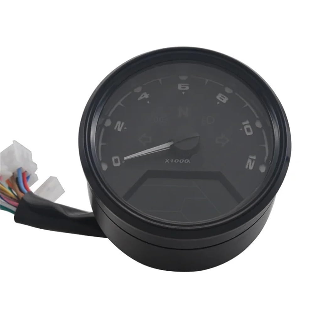 Tachimetro Moto Contagiri digitale LCD universale per moto Tachimetro Contachilometri Indicatore multifunzione per 2-4 cilindri