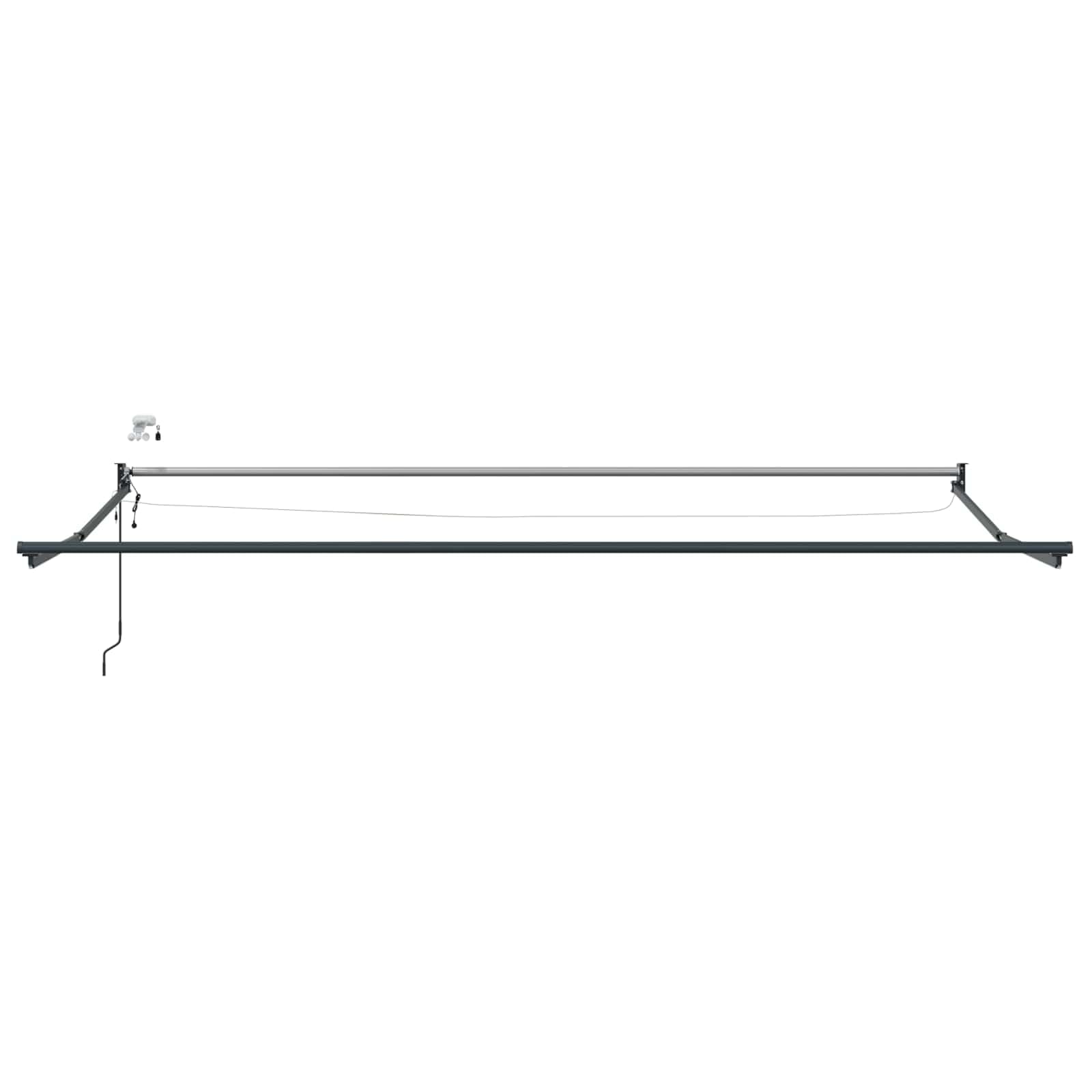 Toldo eléctrico extensible verde y amarillo 5 x 3 m con iluminación LED y sensor meteorológico, marco de aluminio, resistente a la intemperie, protección solar, cortavientos para jardín