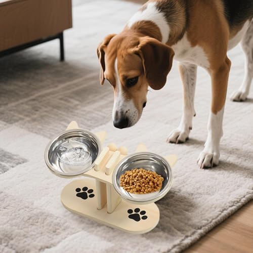 Support réglable pour gamelle de chien et chat idéal pour maison multi-animaux