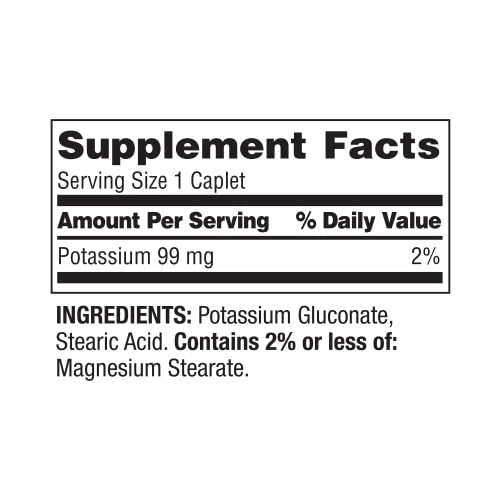 Potassium Gluconate, Spring Valley 99 Mg 250 Ct (1) Set With Fusion Shop Store Week Case (1) #TOP1