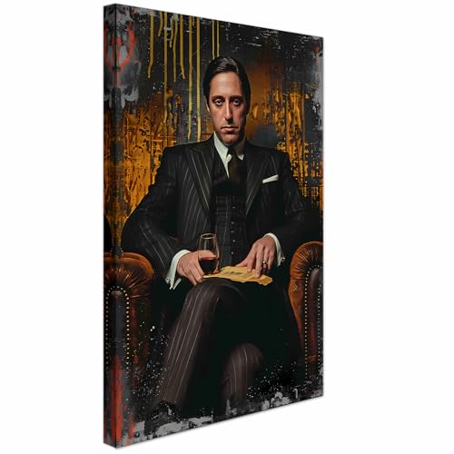 AREDE Tableau Décoration Murale sur Toile | Le parrain d'Al Pacino | Art Déco Salon Chambre |...