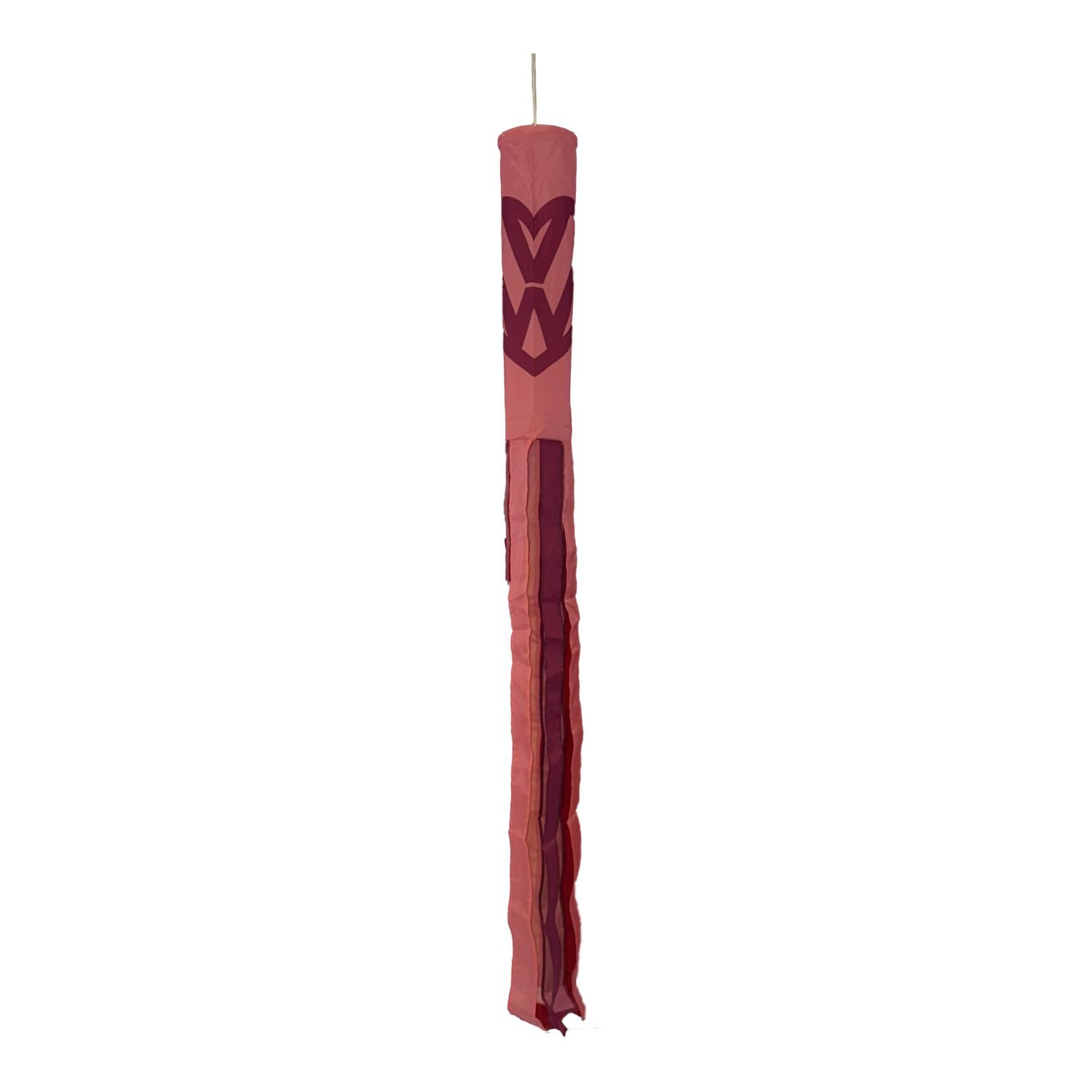 Flagtex VW Love Pink Purple Windsock 150cm x 30cm Premium Polyester Garden Wind Sock | Volkswagen Campervan Outdoor Pole Display for Camping Festivals Events