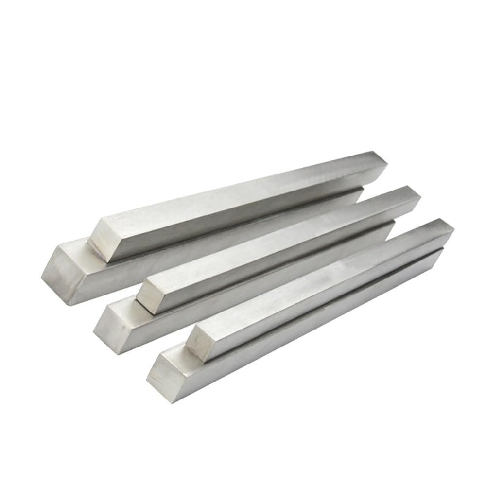 Barra Cuadrada Acero Inox 304 500mm Eje Lineal 3-18mm | Inoxidable, superficie pulida lisa, alta dureza, múltiples especificaciones, cortable, estructuralmente estable(12mmx12mm)