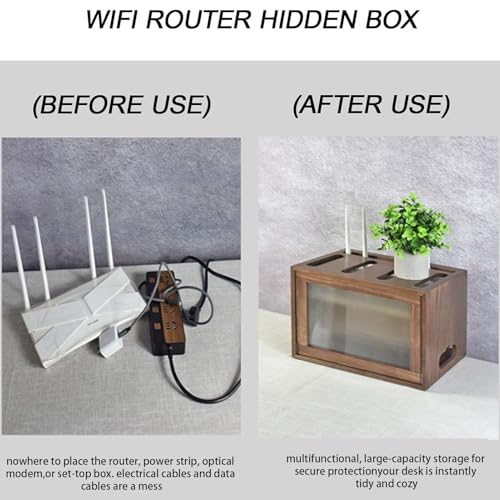 Cache-boîtier avec porte en acrylique premium pour routeur Wi-Fi - 8
