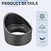 PATIKIL 42-46 mm Eyepiece Eye Cups, 3Pcs Rubber Eyepiece Cover Guard for Stereo Microscope Telescope Aiming Scope, Black