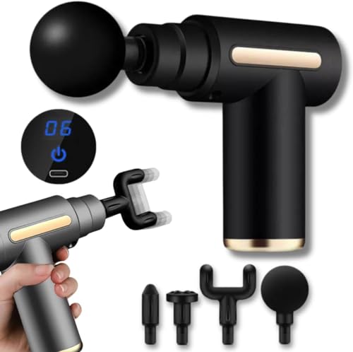 Massageador Elétrico Portátil Profissional Recarregável - 4 Ponte...