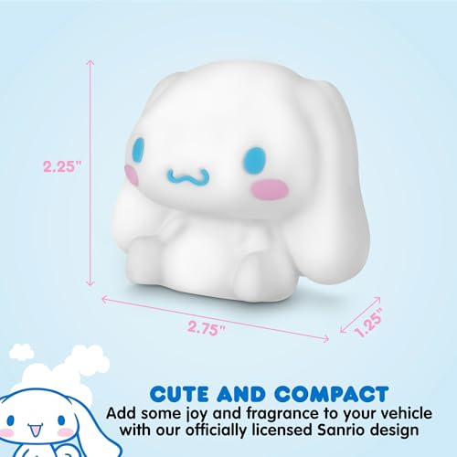 Image of Carbella Hello Kitty Car Air Freshener - Cute and Long-Lasting Cinnamoroll Air Freshener for Car, Easy Clip-On Hello Kitty Car Accessories, Odor Eliminator, Fun Scents, 30 Days Freshness, White /Blue