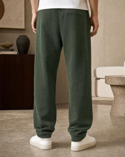 Image of Nobero Joggers for Men | Solid Trackpants for Men | Regular Fit | Elasticated Waist with Drawcord | Soft & Breathable Fabric | Casual Everyday Wear