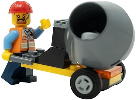 Lego City: Construction Worker Minifigure with Cement Mixer image 4