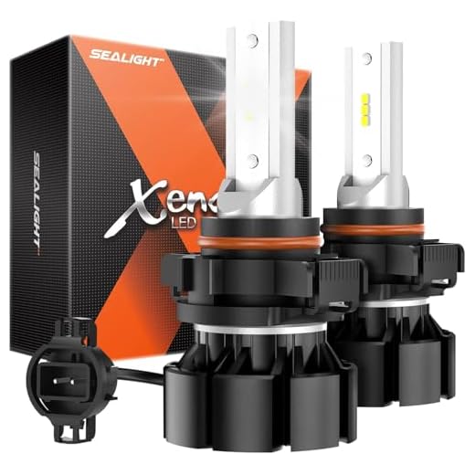 SEALIGHT 5201 5202 Led Fog Light Bulbs, 14,000 Lumens 600% High Bright Super Heat Dissipation PS19W PS24W Fog Lights Led, 6500K Cool White 50000HRS Lifespan 5202 Fog Light Bulb for Interior Lighting