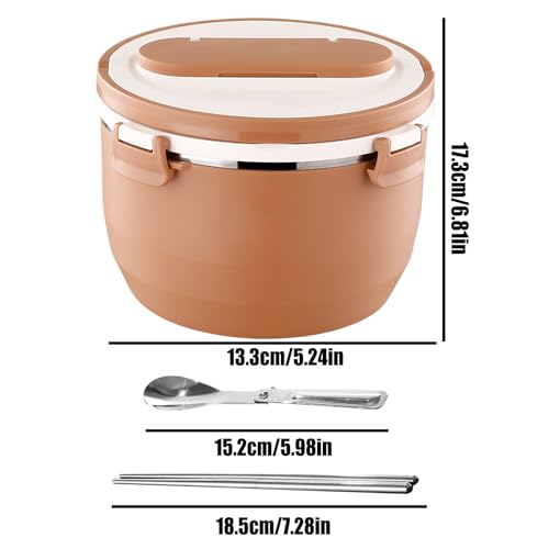 Recipiente térmico de comida con compartimentos múltiples para almuerzos escolares 6