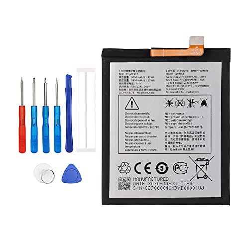 Vvsialeek TLP029C1   Batería de repuesto compatible con BlackBerry KEY2 LE BBF100 6, BBF100 9, BBF100 8, BBF100 4 con kit de herramientas gratis